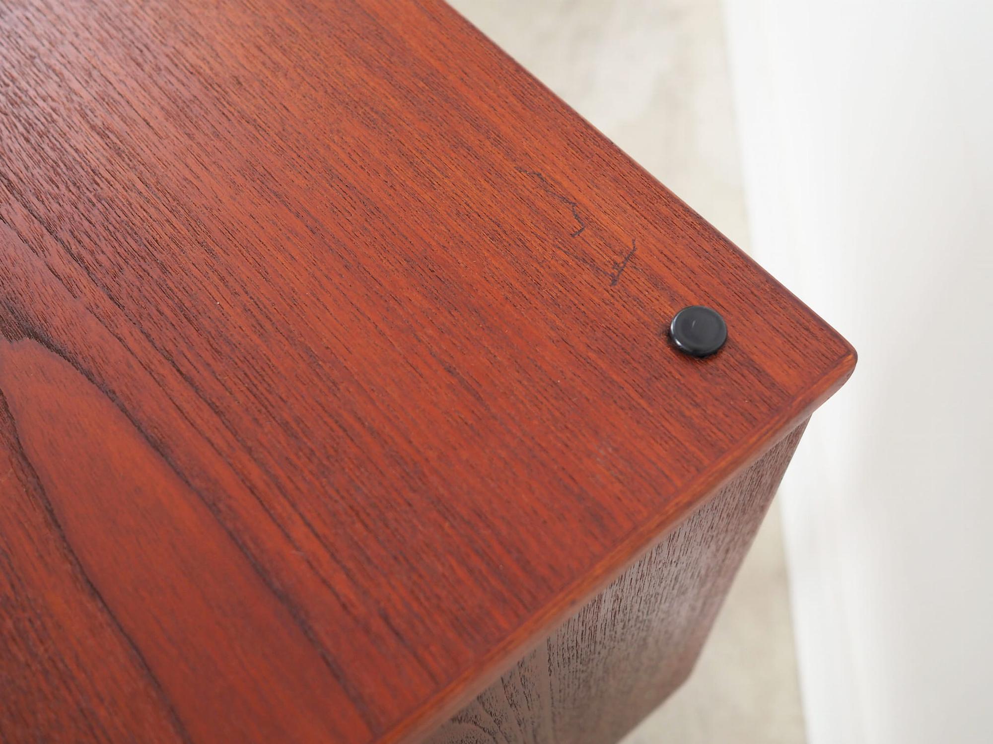 Vintage Schreibtisch Teakholz Braun 1970er Jahre 10