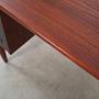Vintage Desk Teak Wood Brown 1970s 12