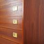 Vintage Chest of Drawers Teak Wood Brown 1960s 12