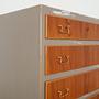 Vintage chest of drawers walnut brown 1960s 12