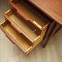 Vintage desk teak brown 1970s 12