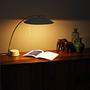 Table lamp metal white 1980s 11