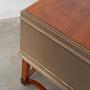 Vintage desk wood brown 1950s 10