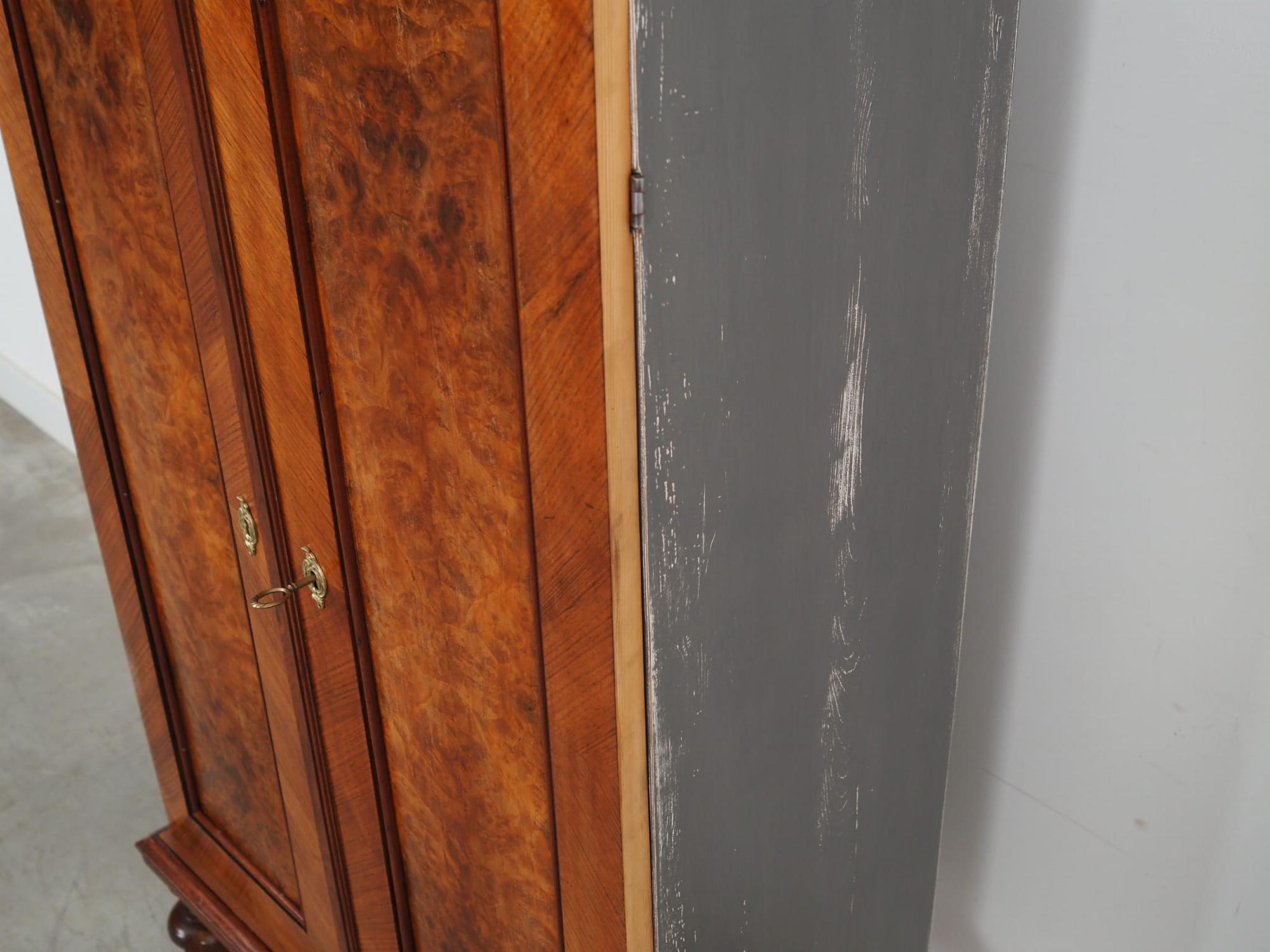 Vintage chest of drawers Pine wood Brown 1960s 11