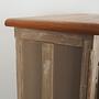 Vintage Vitrine Holz Grau 1960er Jahre  10