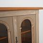 Vintage Display Cabinet Wood Grey 1960s  13