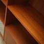 Vintage Bücherregal Teakholz Braun 1970er Jahre 11
