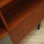 Vintage Bücherregal Teakholz Braun 1970er Jahre 14
