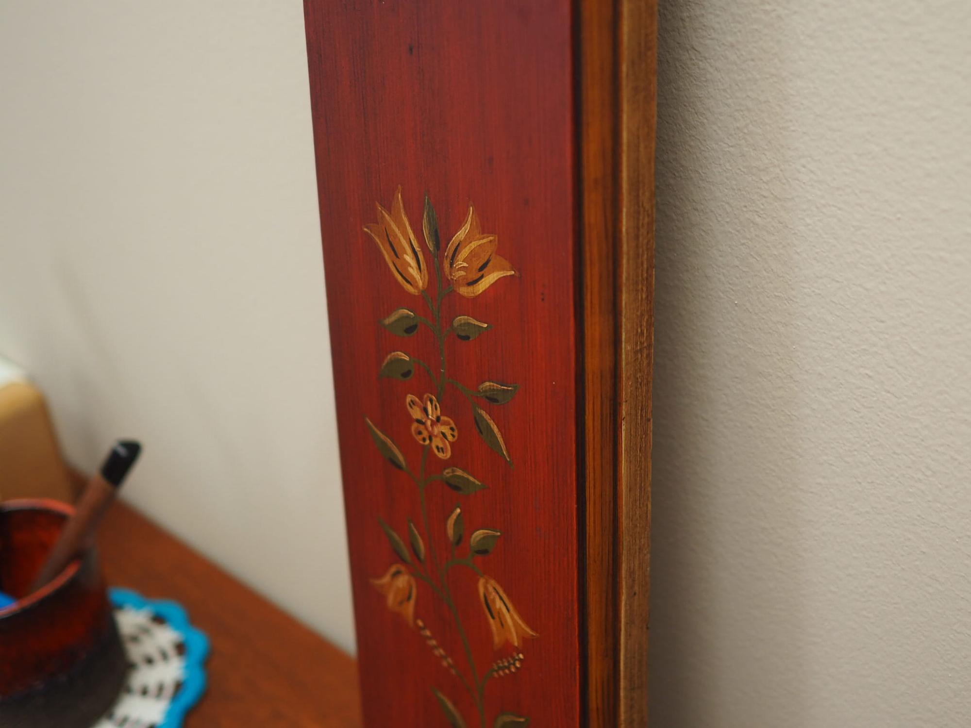 Vintage wall decoration wood brown 1970s 11