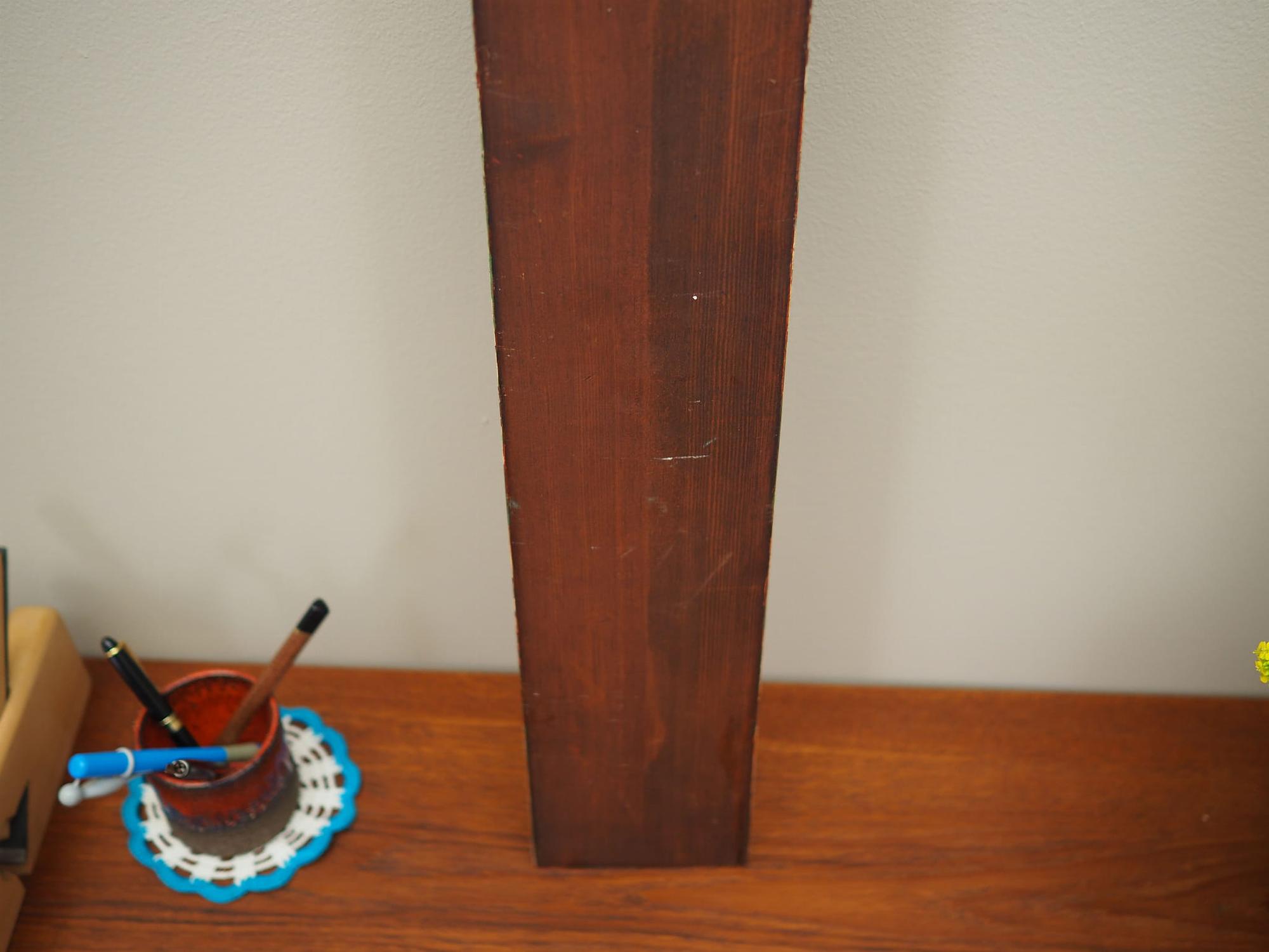 Vintage wall decoration wood brown 1970s 13