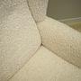 Armchair Textile Wood Cream 1960s 11