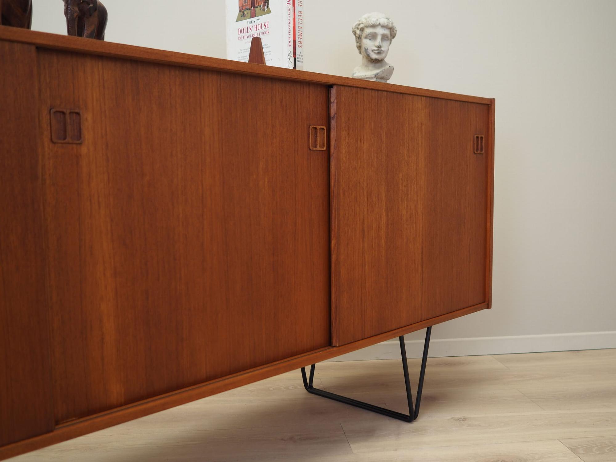 Vintage Sideboard Teakholz Braun 1970er Jahre 10