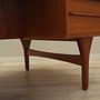 Vintage Schreibtisch Teakholz Braun 1960er Jahre 14