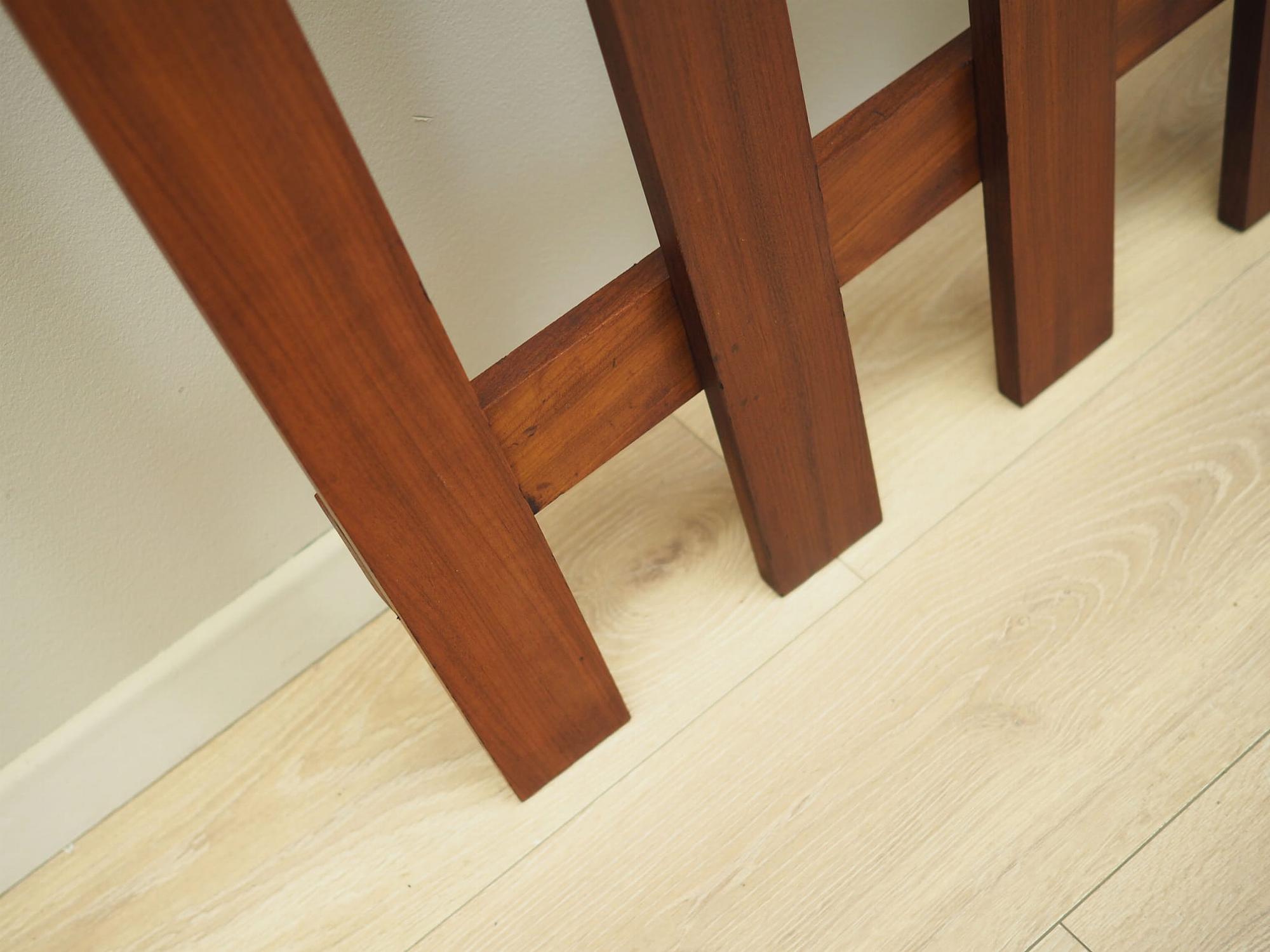 Teak wall coat rack 1970s 10
