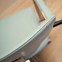 Barber chair Leather Blue 1980s 13