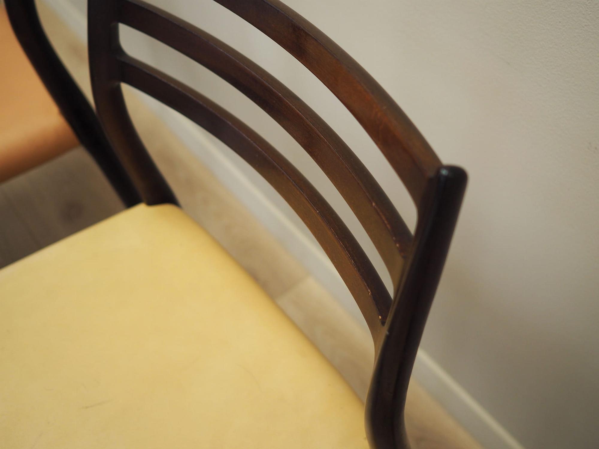 Sechser-Set Mahogany Stühle 1960 Jahre 11
