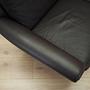 2-seater sofa leather brown 1960s 10