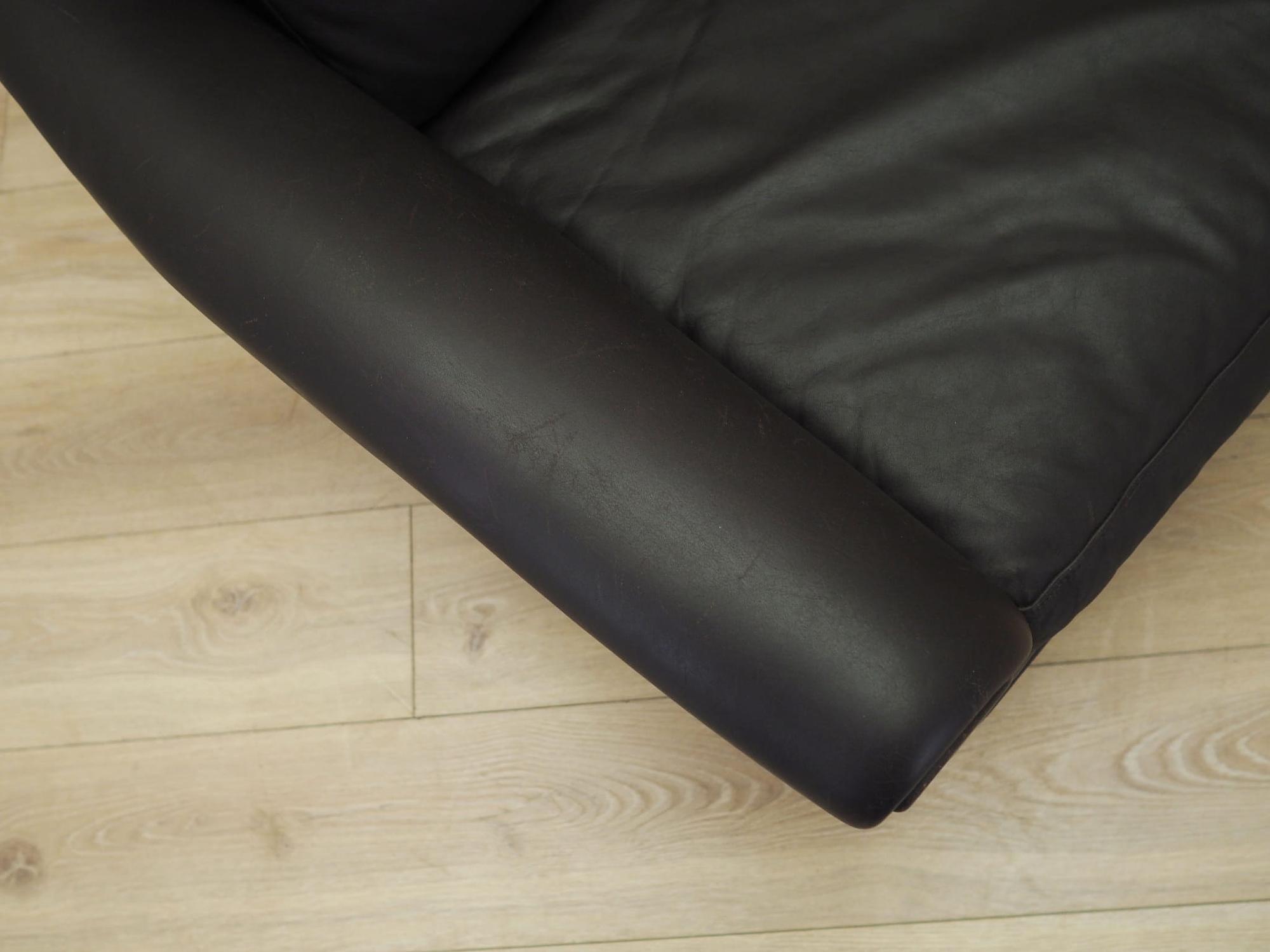 Armchair Leather Brown 1960s 11