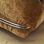 Armchair velvet brown 1970s 14