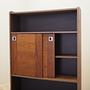 Bücherregal Holz Braun 1970er Jahre 11