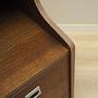 Bücherregal Holz Braun 1970er Jahre 12