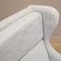 Vintage Sessel Textil Holz Grau 1960er Jahre 10