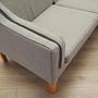 Vintage Sofa 3-seater Beech wood Textile Grey 1970s 11