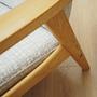 Vintage Sofa 3-Sitzer Eichenholz Textil Grau 1960er Jahre 13