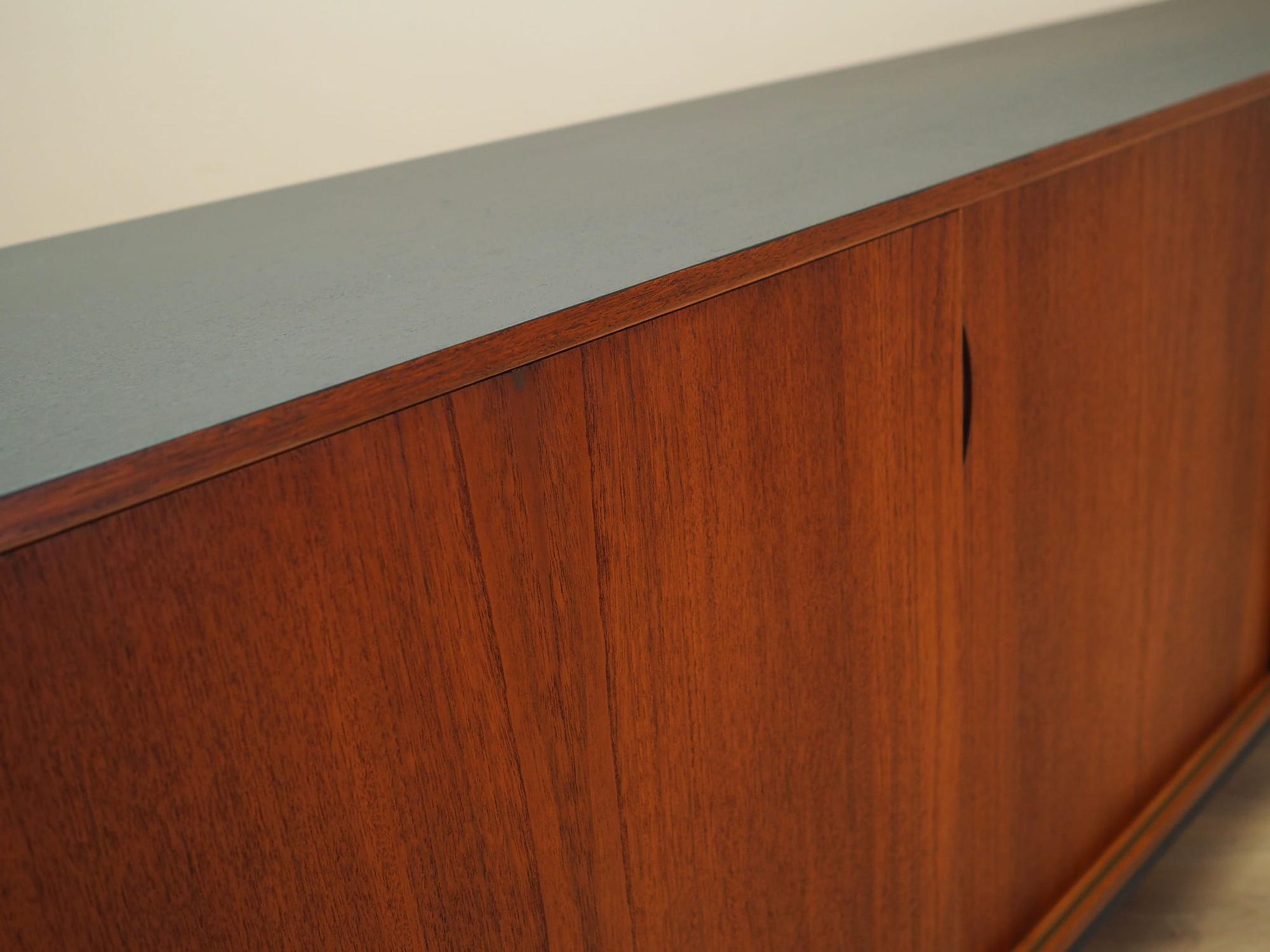 Vintage Sideboard Teakholz Braun 1970er Jahre 12