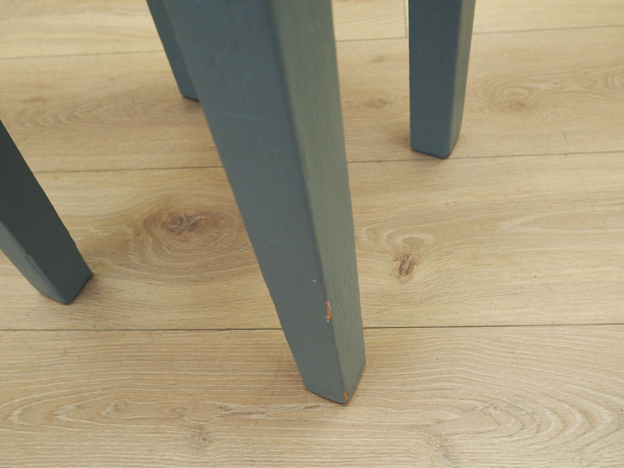 Stool Wood Gray 1950s 11