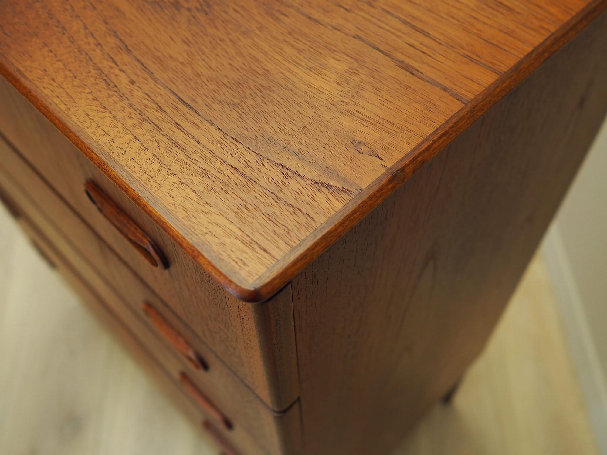Chest of drawers Teak Brown 1970s 10