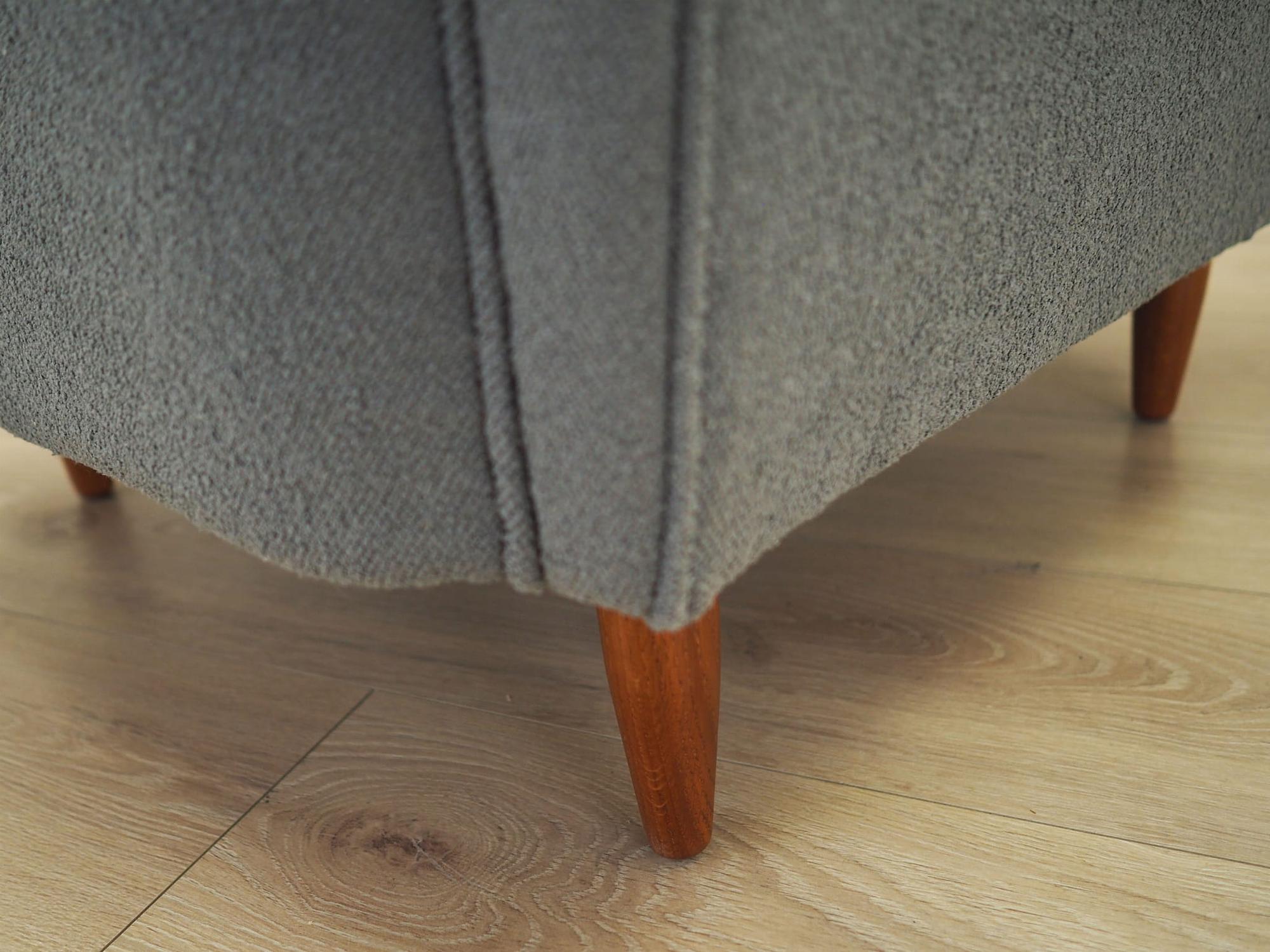 Armchair Textile Wood Grey 12