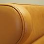 Armchair Leather Orange 1970s 10