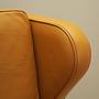 Armlehnsessel Leder Orange 1970er Jahre 12