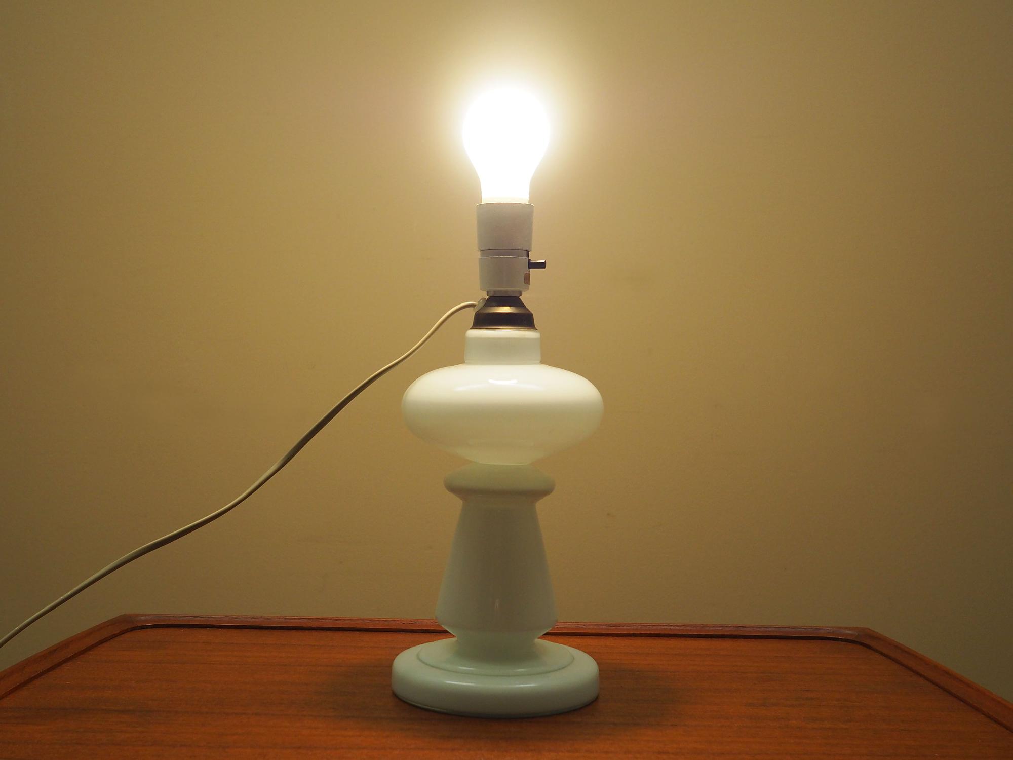 Table lamp glass 1970s 11