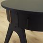 Side table wood brown 1970s 11