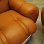 2x Space Age Armchair Orange 1960s 11