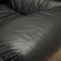 Lounge chair leather black 1970s 13