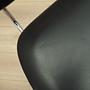 Dining chair faux leather metal 1970s 10