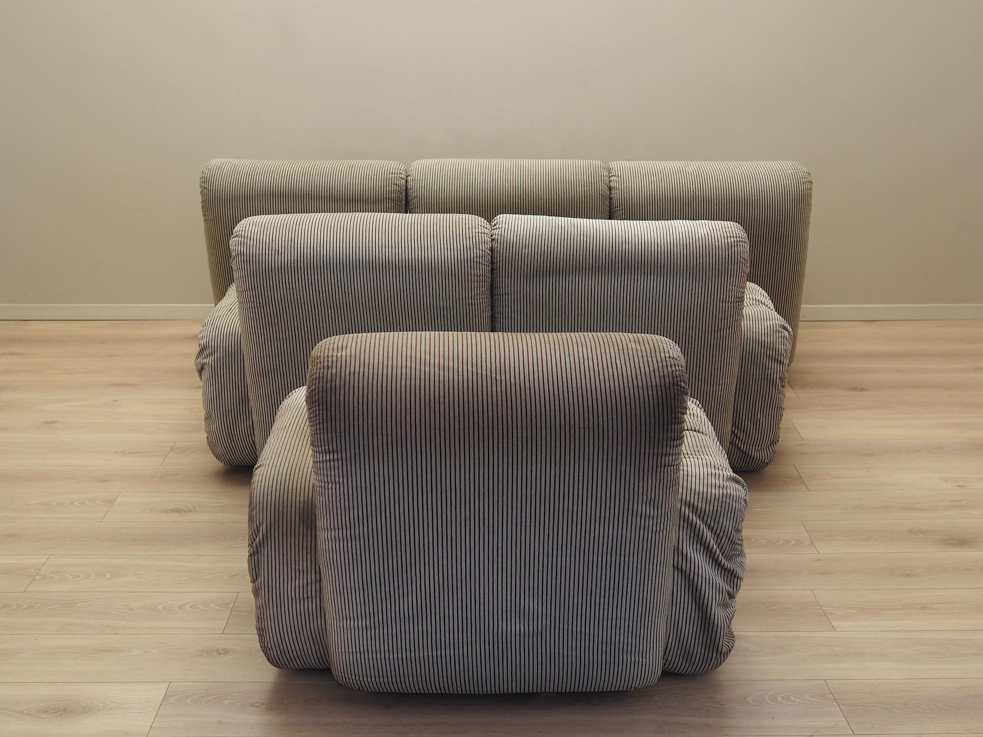 Modulares Sofa Grau 1960er Jahre 10