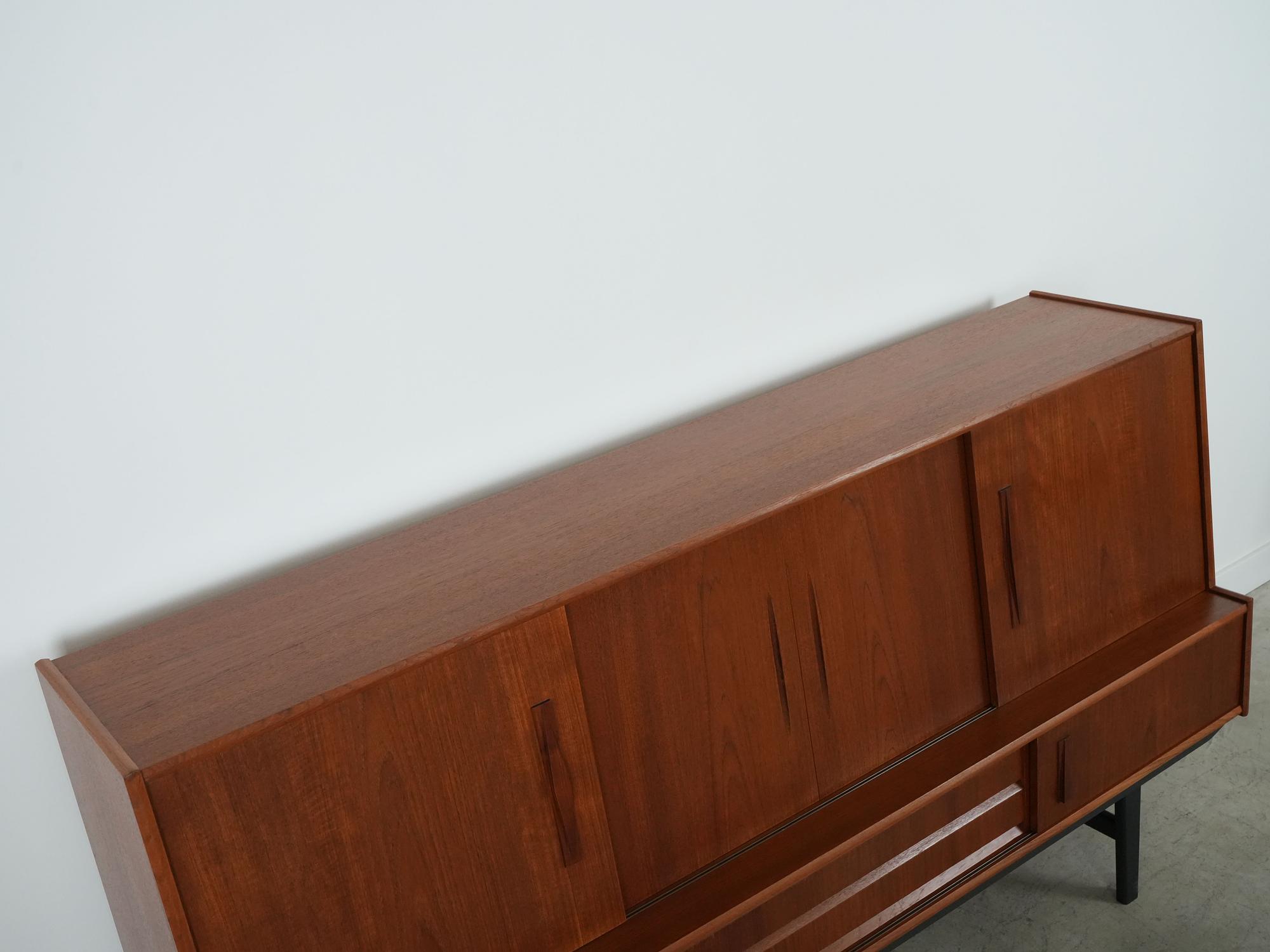 Highboard Teak wood 1970s 14