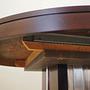 Round Mahogany Table 1970s 13