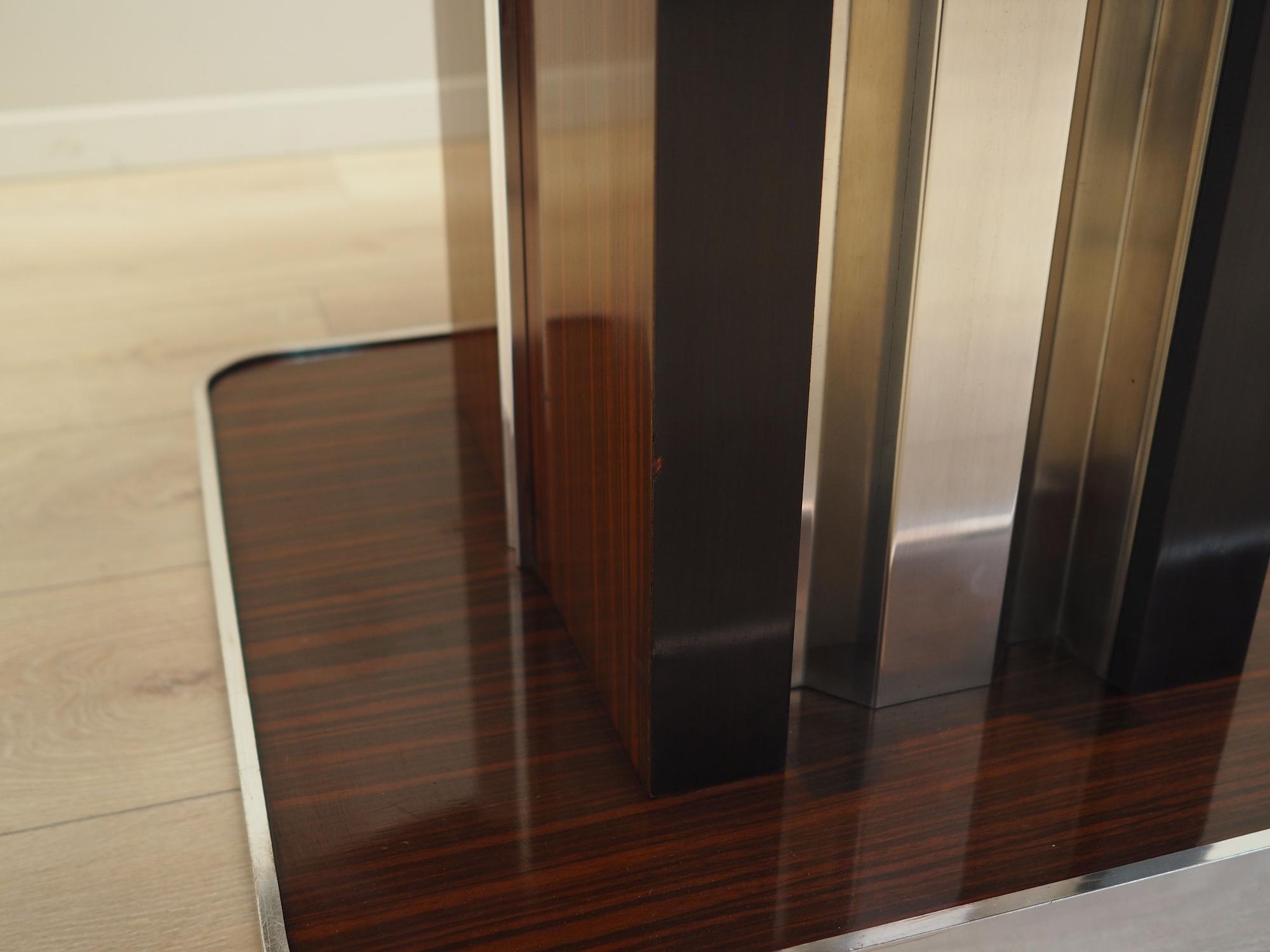 Round Mahogany Table 1970s 10