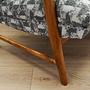 Colorful Oak Sofa 1970s 12