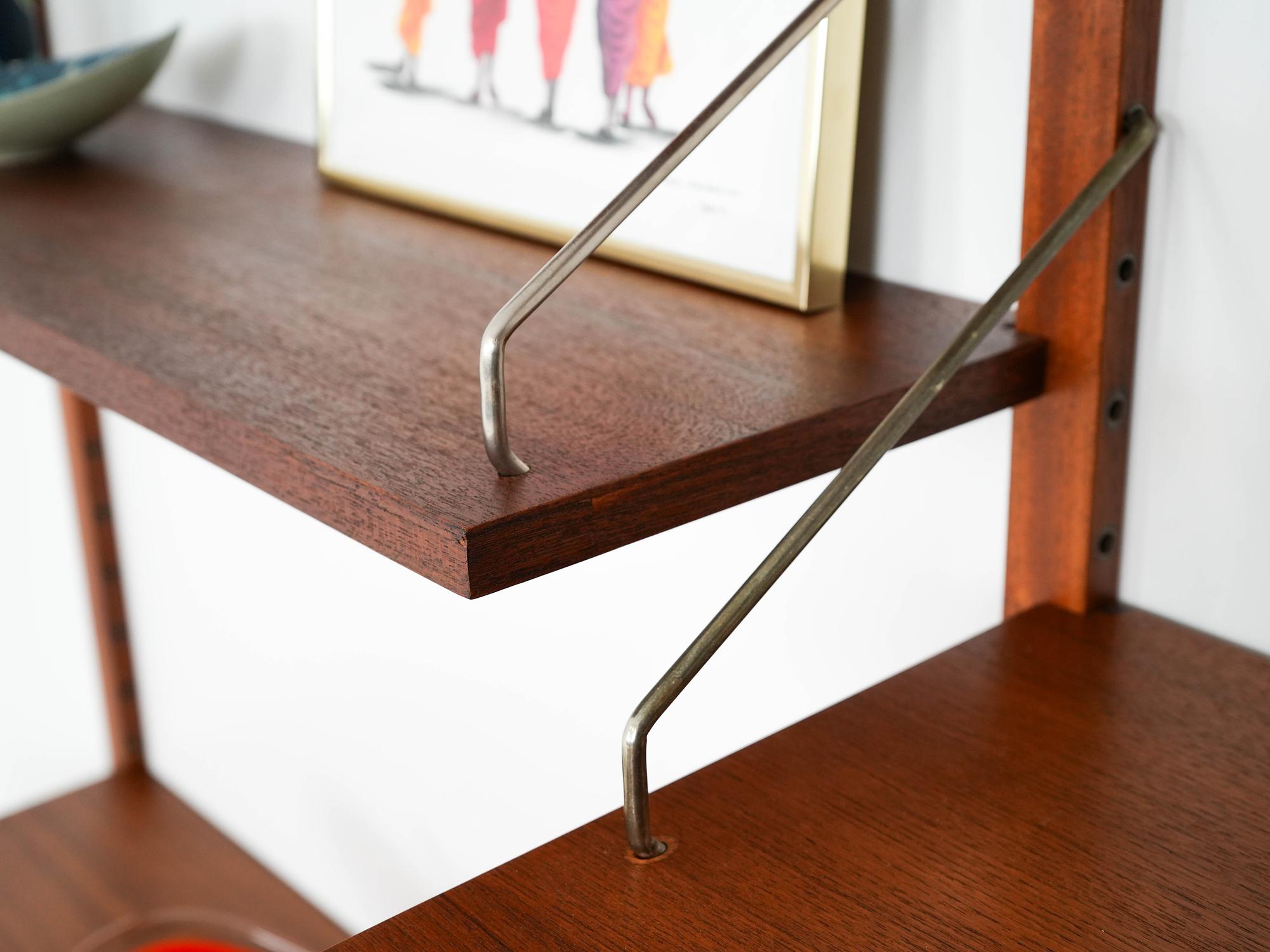 Teak Wood Shelf 1960s 12