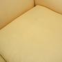 Sofa Leder Creme 1960er Jahre 12