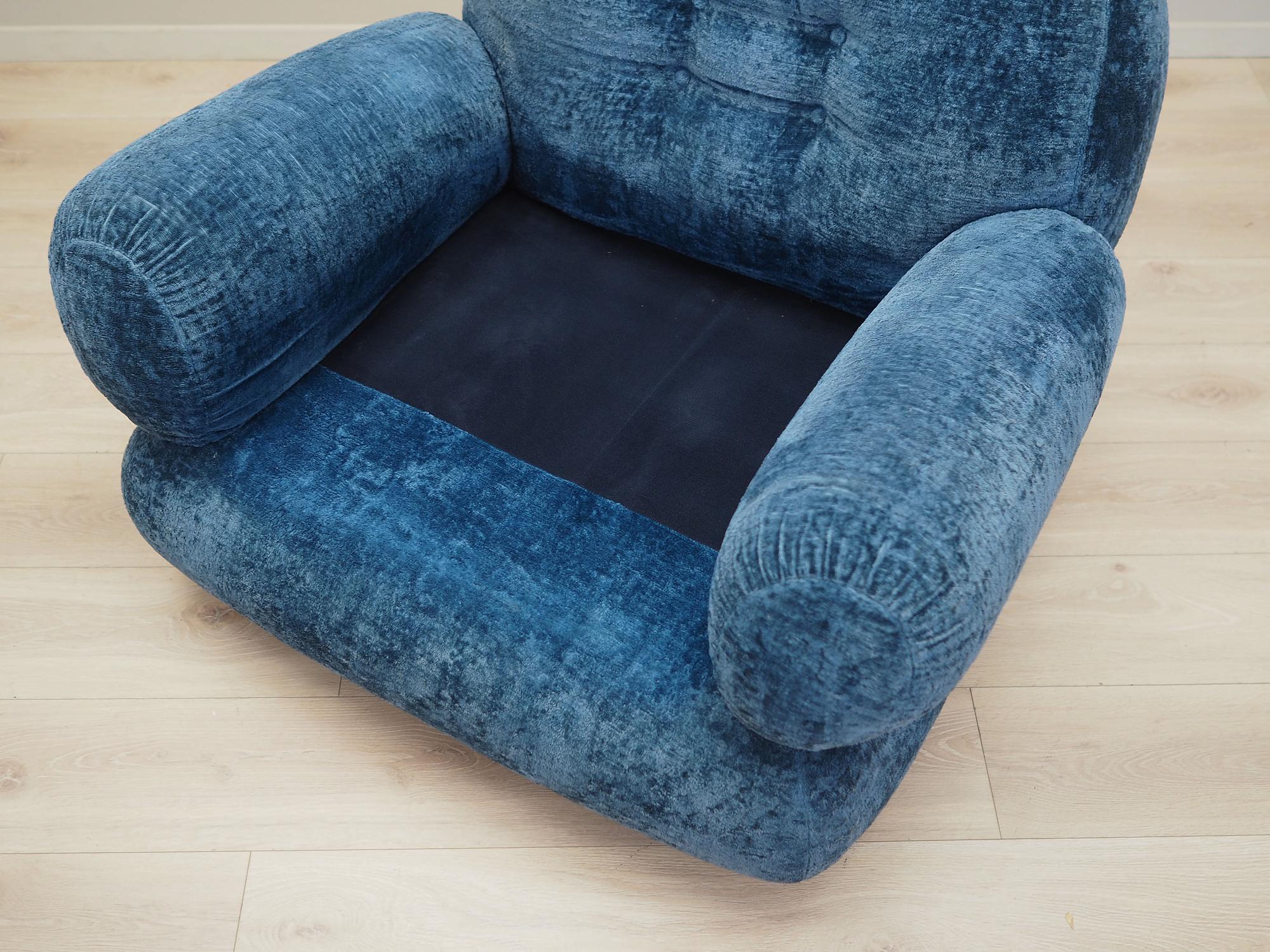 Sessel Blau 1970er Jahre 11