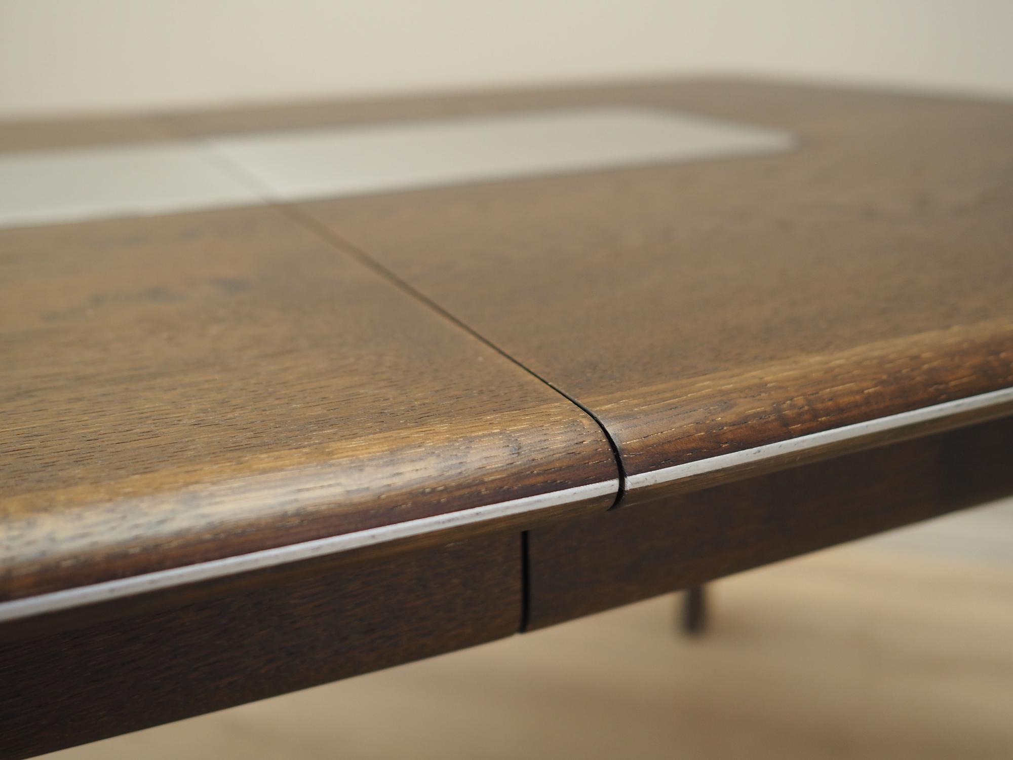 Dining table oak 1970s 12