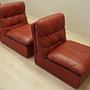 Modulares Sofa Leder Braun 1960er Jahre 14