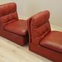 Modulares Sofa Leder Braun 1960er Jahre 13